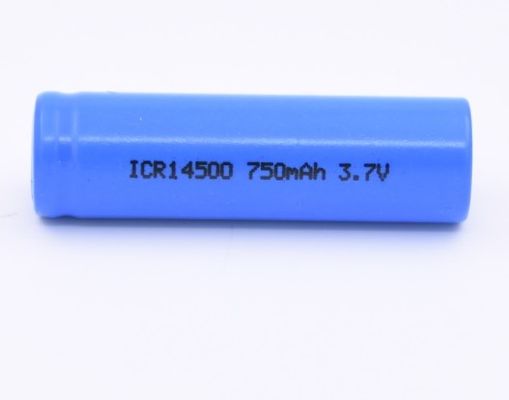 Real Capacity Rechargeable Li Ion Lithium Battery ICR14500 3.7V 750mAh For Power Tools