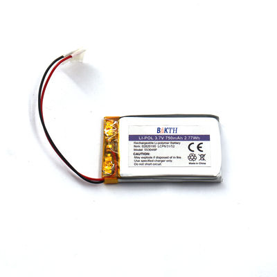 553048P-1S-2 3.7V 750mAh Battery Pack Lipo Li Ion Polymer Battery Pack