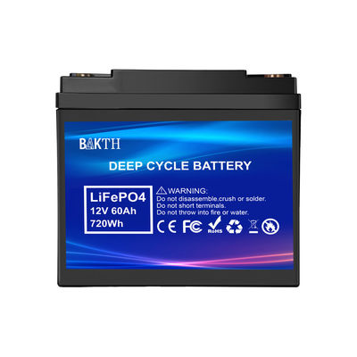 LiFePo4 Battery Pack High Cycle Life Rechargeable Portable 12.8V 60Ah Battery Pack