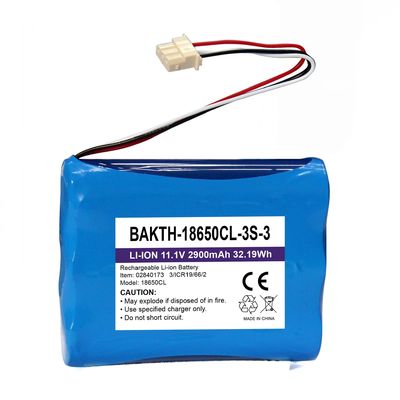 Rechargeable Custom 18650 Battery Pack 7.2V 2200mAh High Performance