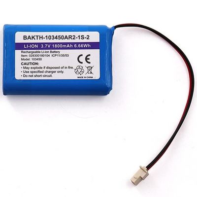 103450A Portable Li Ion Battery Pack 3.7V 1800mAh Rechargeable Battery Pack