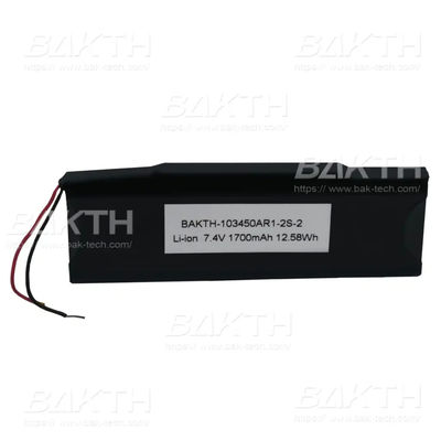 7.4V Custom Lithium Ion Battery Packs BAKTH 103450AR1-2S-2 1700MAh 12.58Wh