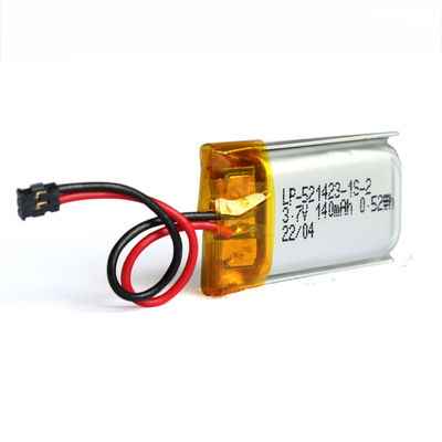 OEM Factory Supply LP-521423-1S-2 Battery 3.7Volt Lithium Pol Battery 140mAh Rechargeable Lithium Ion Batteries