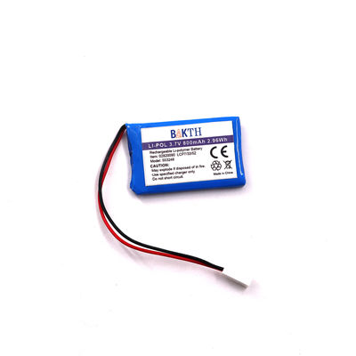 Certificated 3.7V 800mAh 553248 Lithium Polymer Battery Pack for Compact Electronics
