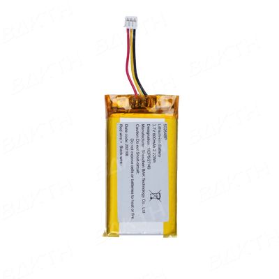 Compact 3.7V 600mAh Li-Polymer Battery Pack for Bluetooth Headsets & Fitness Trackers