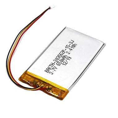Portable Lipo Battery Bank 3.7V 650mAh Polymer Battery With JST Connector