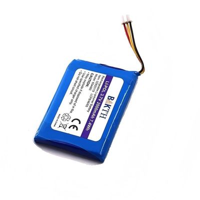 2000mAh Li Polymer Battery Pack 654460 3.7V Polymer Battery With JST Connector