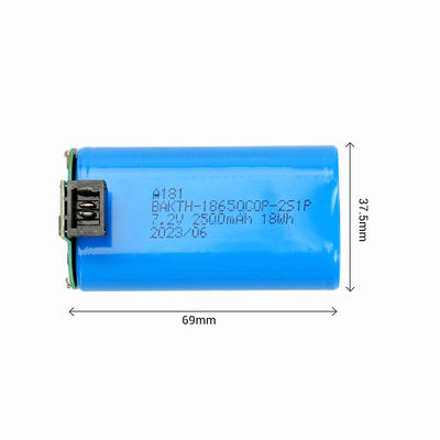 Customized Lithium Power Pack 7.2V 2500mah Rechargeable Li Ion Battery Pack