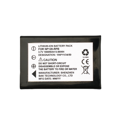 3.7V 1800mAh Li-ion Battery for Electronics - Rechargeable Power Cell