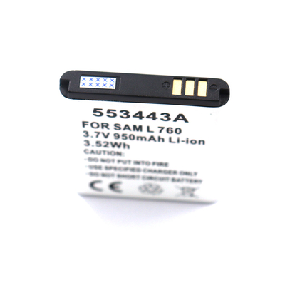 553443A Rechargeable Lithium-ion Cell 3.7V 950mAh Replacement Li-ion Battery for SAM L760