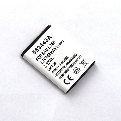553443A Rechargeable Lithium-ion Cell 3.7V 950mAh Replacement Li-ion Battery for SAM L760