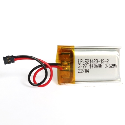LP-521423-1S-2 Li-Polymer Battery 3.7V 160mAh Rechargeable Cell for Bluetooth Headsets