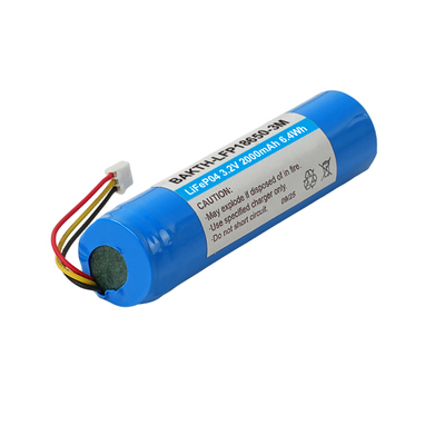 LiFePO4 Rechargeable Battery Pack 3.2V 2000mAh 18650 cell type