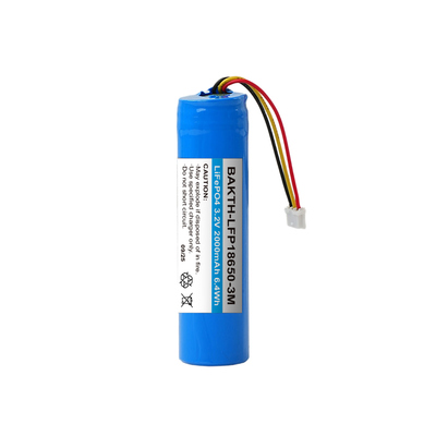 LiFePO4 Rechargeable Battery Pack 3.2V 2000mAh 18650 cell type