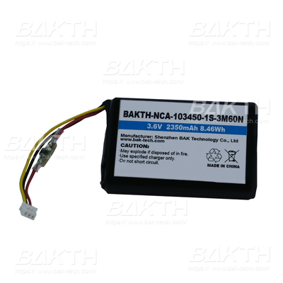 Lithium Ion Polymer Battery BAKTH-NCA-103450-1S-3M60N Ideal For Medical & Consumer Electronics.