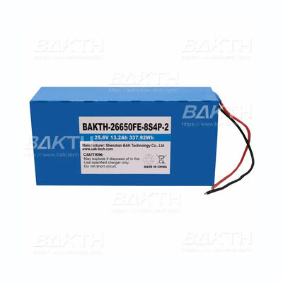 Professional-Grade BAKTH-26650FE-8S4P-2 25.6V 13.2Ah LiFEPO4 Battery Pack for Power Systems