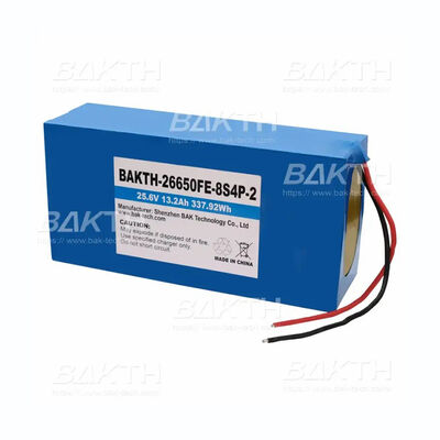 Professional-Grade BAKTH-26650FE-8S4P-2 25.6V 13.2Ah LiFEPO4 Battery Pack for Power Systems