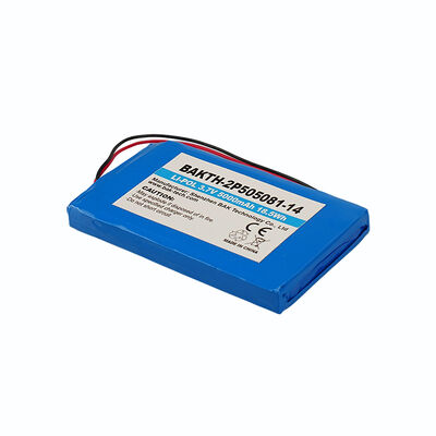 High-Density 2P 505081 Cells 3.7V 5000mAh Rechargeable Li-Pol Battery Pack for Tablets