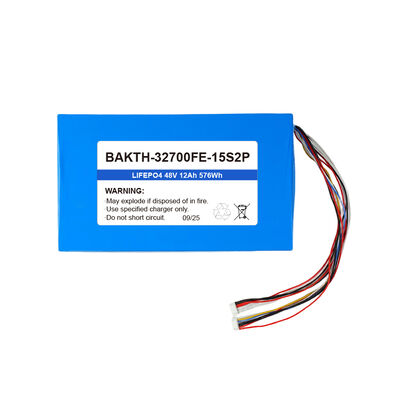 BAKTH-32700FE-15S2P 48V 12Ah LiFePO4 Golf Cart Battery Pack for Energy Storage Systems