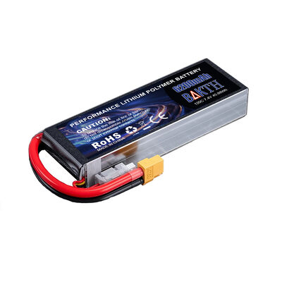 Rechargable Lithium ion Battery Pack 120C 7.4V 6200mAh 45.88Wh