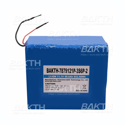 BAKTH-7879121P-3S6P-2, 11.1V, 58.8Ah, 652.68Wh