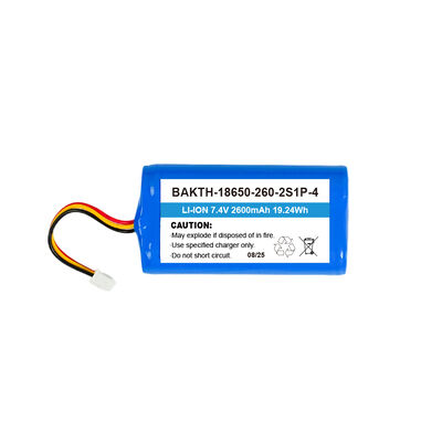 -40~85℃ All-Weather 7.4V 2600mAh Battery BAKTH-18650-260-2S1P-4 for Outdoor Devices