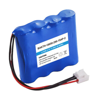 Wide Temperature 3.7V 11600mAh Li-ion Battery Pack BAKTH-18650-290-1S4P-2 for Industrial IoT