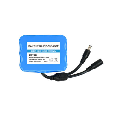 High Performance 14.4V 15900mAh 21700 4S3P Li-ion Battery Pack BAKTH-21700CD-53E-4S3P 