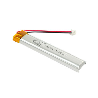BAKTH-521259, 3.7 V, 330 mAh, 1.22 Wh 