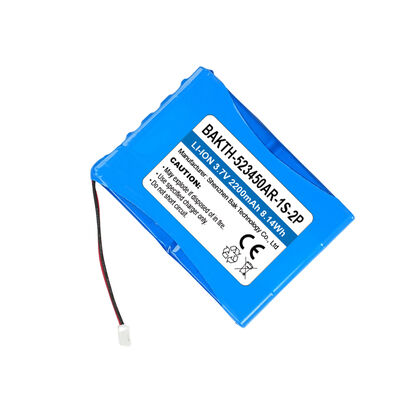 BAKTH-523450AR-1S-2P 3.7V 2200mAh Li-ion Battery Pack Compact Cell Pack for Industrial & OEM Use