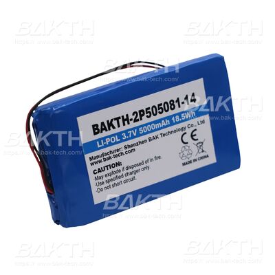 Lithium Ion Polymer Battery Pack BAKTH-2P505081-14 For Industrial Application