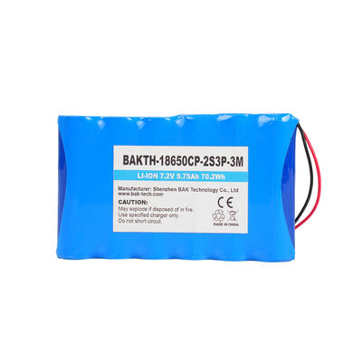 7.2V 9.75Ah 70.2Wh 18650CP 2S3P Li-ion Replacement Battery Pack for Power Tools 