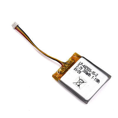 Square Li Polymer Battery Pack 3.7V 300mah Customizable For Electronics