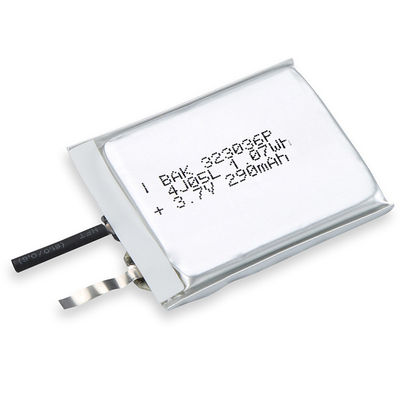 Small Li Pol Battery Rechargeable Li Ion Battery 323036P 3.7V 290mAh