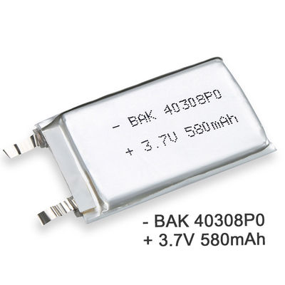 3.7V 580mah Rechargeable Li Polymer Battery High Capacity Flexible Rechargeable Lipo Battery
