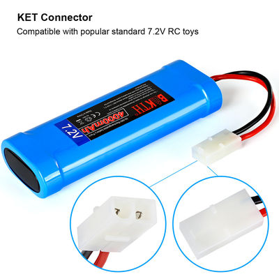 Rechargeable Nickel Metal Hydride Battery Pack For RC Car Truck Airplane Boat 7.2V 4000mAh