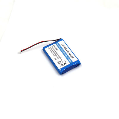 Wholesale Rechargeable Li-Po Batteries LP-803448-1S-2M 3.7V 1500mAh Lithium Ion Polymer Battery