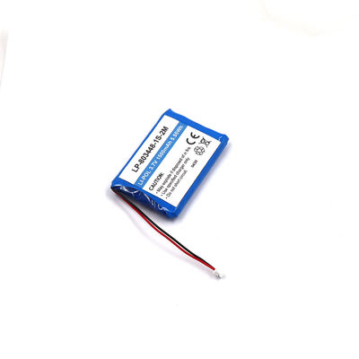 Wholesale Rechargeable Li-Po Batteries LP-803448-1S-2M 3.7V 1500mAh Lithium Ion Polymer Battery
