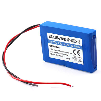 BAKTH-824051P-2S2P-2 7.4V 4.1Ah Hot Sale Rechargeable Lithium Polymer Battery Pack Customized Lithium Ion Batteries
