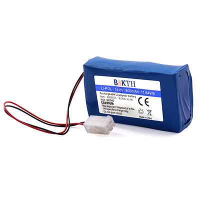 Hot Sale High Quality Wholesale 383560 4S1P Li-pol Batteries 14.8v 800mah Rechargeable Li-pol Battery Pack
