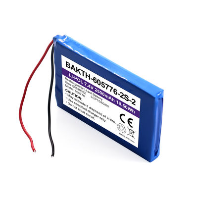Factory Hot Sales Battery BAKTH-605776P-2S-2 2500mah 7.4v Rechargeable Li-pol Battery