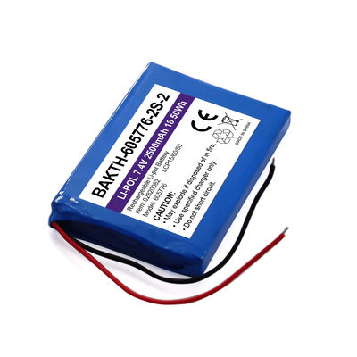 Factory Hot Sales Battery BAKTH-605776P-2S-2 2500mah 7.4v Rechargeable Li-pol Battery