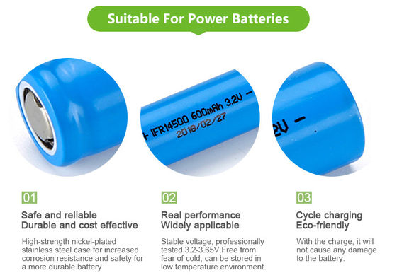 600mah Rechargeable Li Ion Battery 3.2v 14500 Lifepo4 Li Ion Battery
