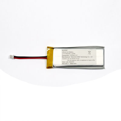Digital Product Use Li-Pol Battery Manufacturer LP-602055-1S-2M 1S1P 3.7V 640mAh Lithium Ion Polymer Battery Pack
