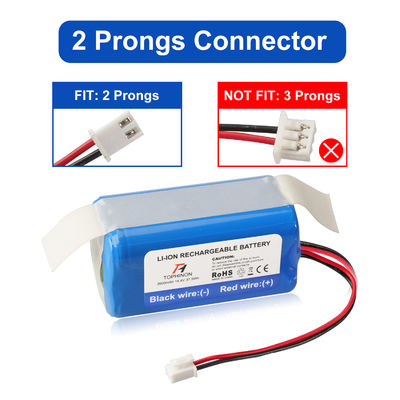9.6V 2600mAh Li-ion Replacement Battery Compatible with Robot Vacuum Cleaners