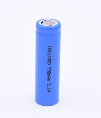 Real Capacity Rechargeable Li Ion Lithium Battery ICR14500 3.7V 750mAh For Power Tools