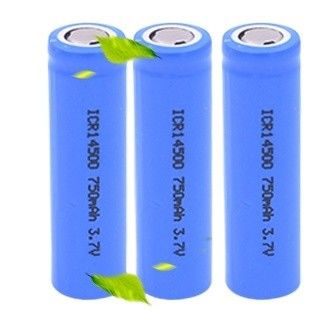 Real Capacity Rechargeable Li Ion Lithium Battery ICR14500 3.7V 750mAh For Power Tools