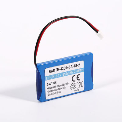 Small Capacity Rechargeable 423048A2 3.7V 650mAh Square Li-Ion Battery Pack for Digital Product
