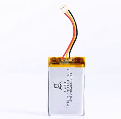 Consumer Electronics Use Lipo Batteries 503759P 3.7V 1300Mah Lithium Ion Polymer Rechargeable Battery Pack