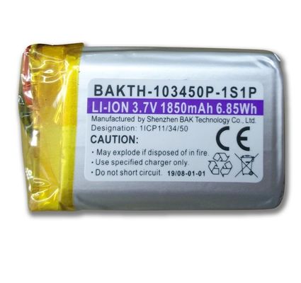 BAKTH-103450P-1S1P 3.7V 1850mAh Lithium Polymer Battery Pack for Trackers and Sensors